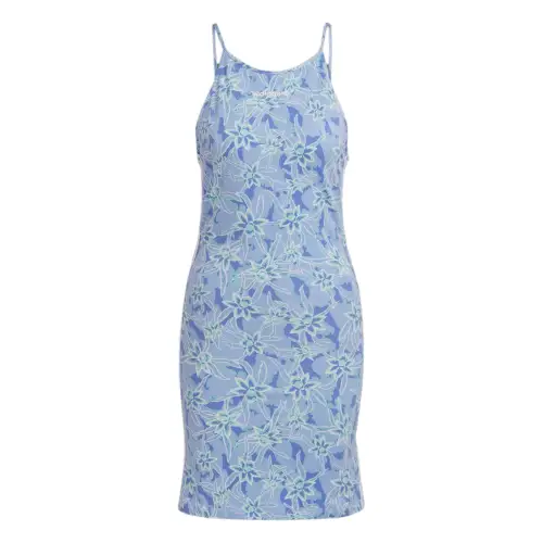 Adidas Originals TIGHT DRESS Slip Dresses Women's Light Blue Crew Neck Moderate Short
