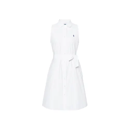 Polo Ralph Lauren Design belt, short shirt, white dress with sleeves sleevless, wide color palette