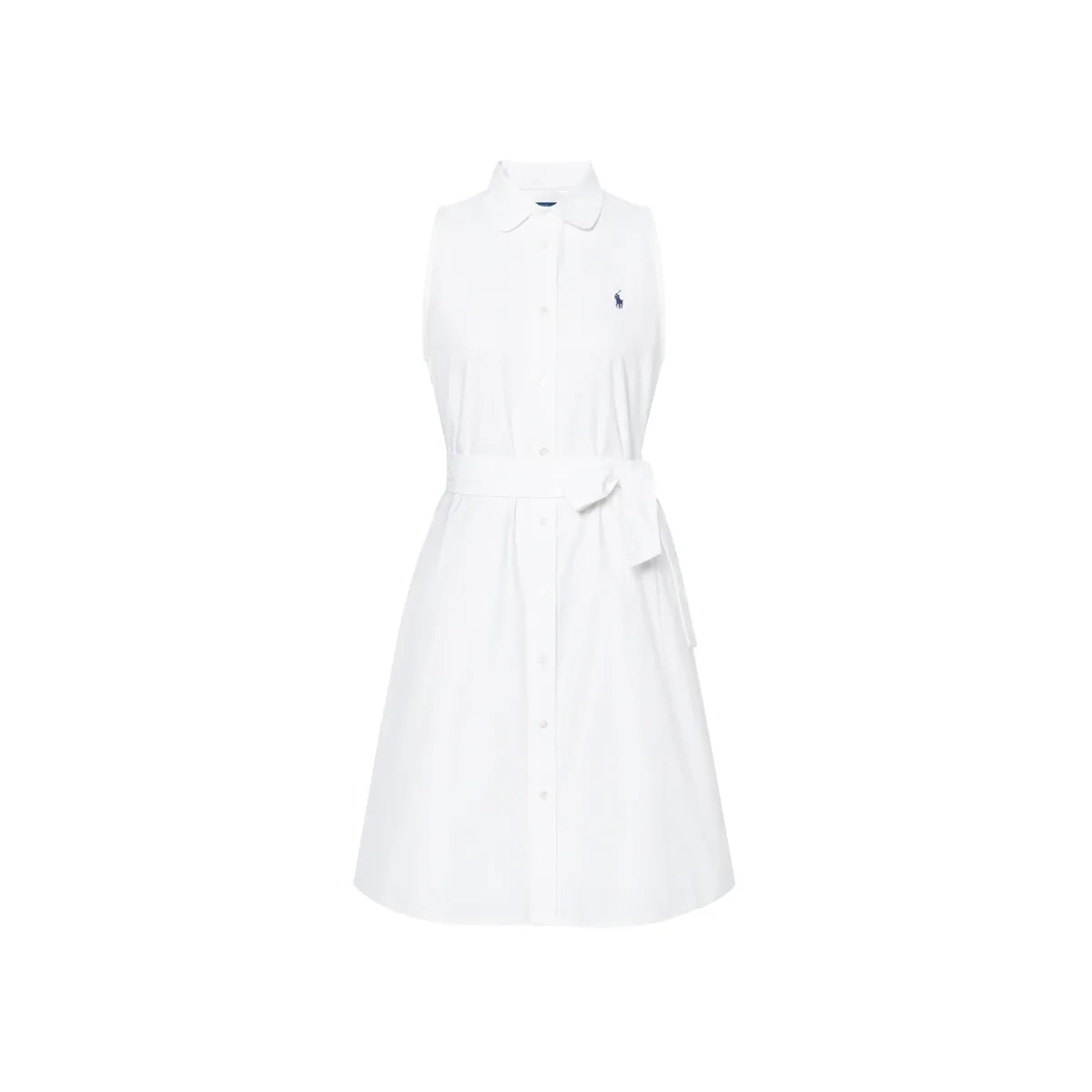 Polo Ralph Lauren SS26 Sleeveless Dress Classic Version Women's White