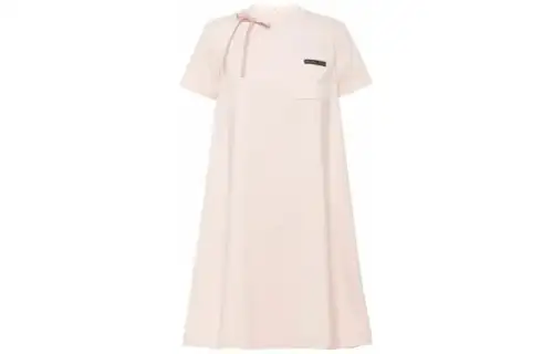 PRADA SS23 Short Sleeved Dress Women's Pink