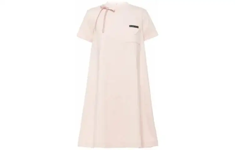 PRADA SS23 Short Sleeved Dress Women's Pink