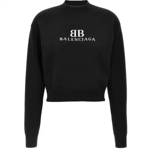 Balenciaga Bb Logo Knitted Jumper