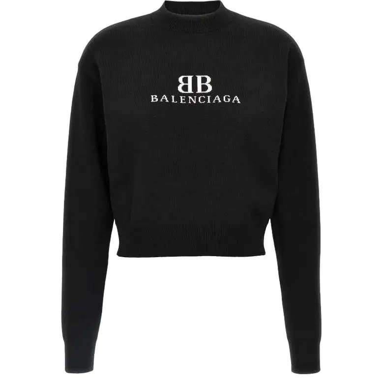 Balenciaga Bb Logo Knitted Jumper