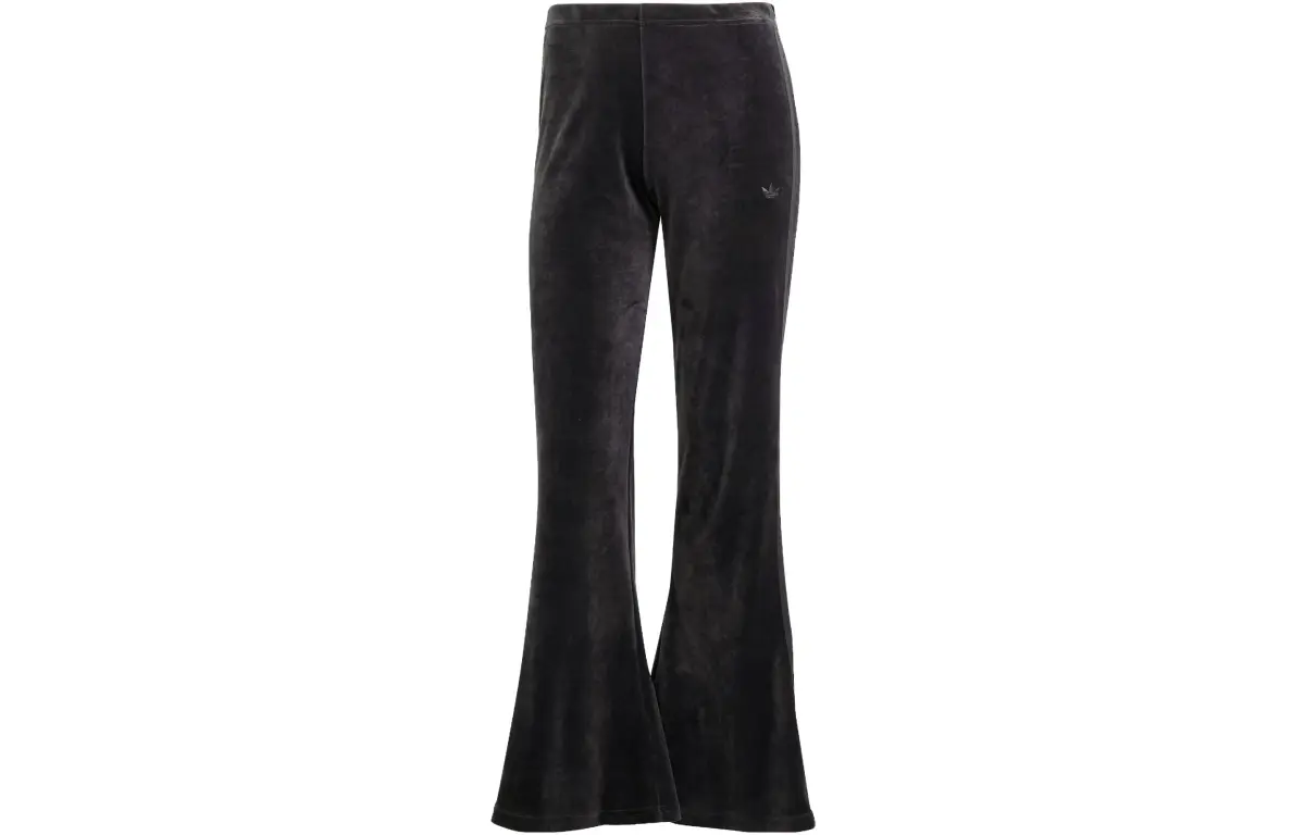 adidas originals 3-Stripes Velvet Flared Trousers Black