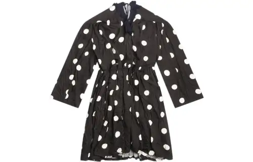 Balenciaga Backwrap Dress 'Black/White'