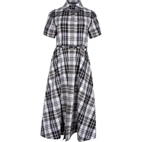 DIOR SS23 Short Sleeved Dress Women's Black White