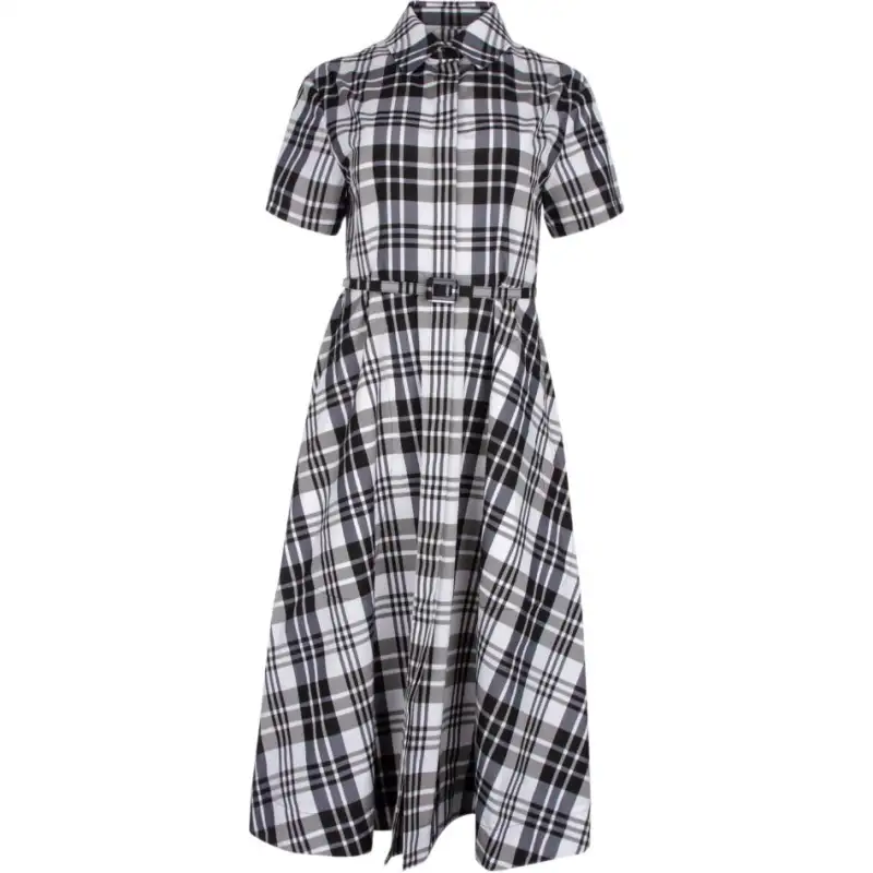DIOR SS23 Short Sleeved Dress Women's Black White