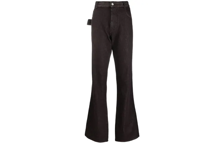 Bottega Veneta Jeans Women's Black Moderate Flared Pants