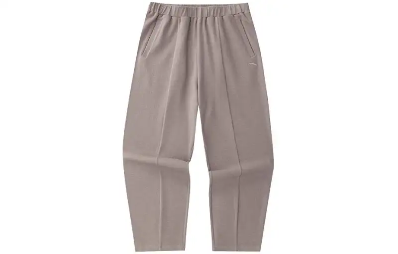 Anta Knitted Sweatpants Women's Linen Gray
