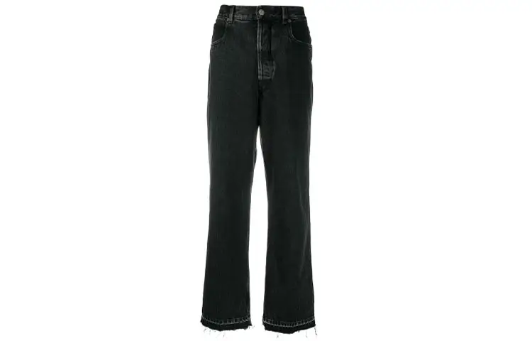Golden Goose Jeans Women's Black Moderate Wide Leg Pants