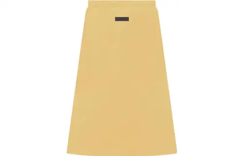 Fear Of God Essentials Drop2 SS23 Casual Long Skirts Women's Light Yellow Moderate Mid Length A Line Skirt