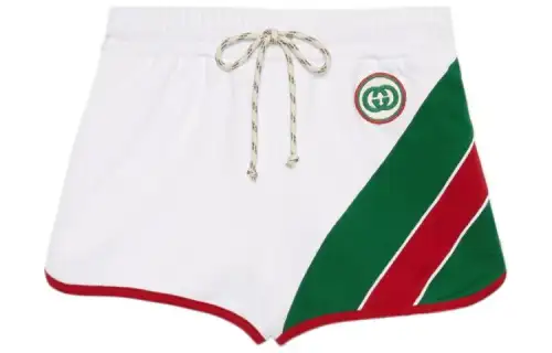 【Previous Season】Web-stripe jersey shorts