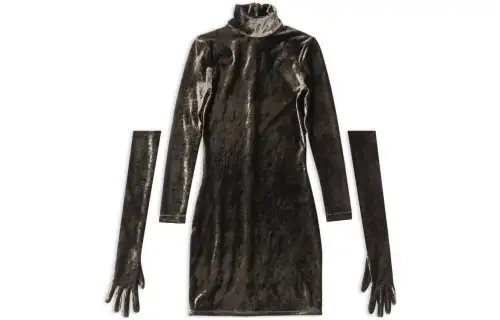 【Previous Season】crushed velvet mini dress