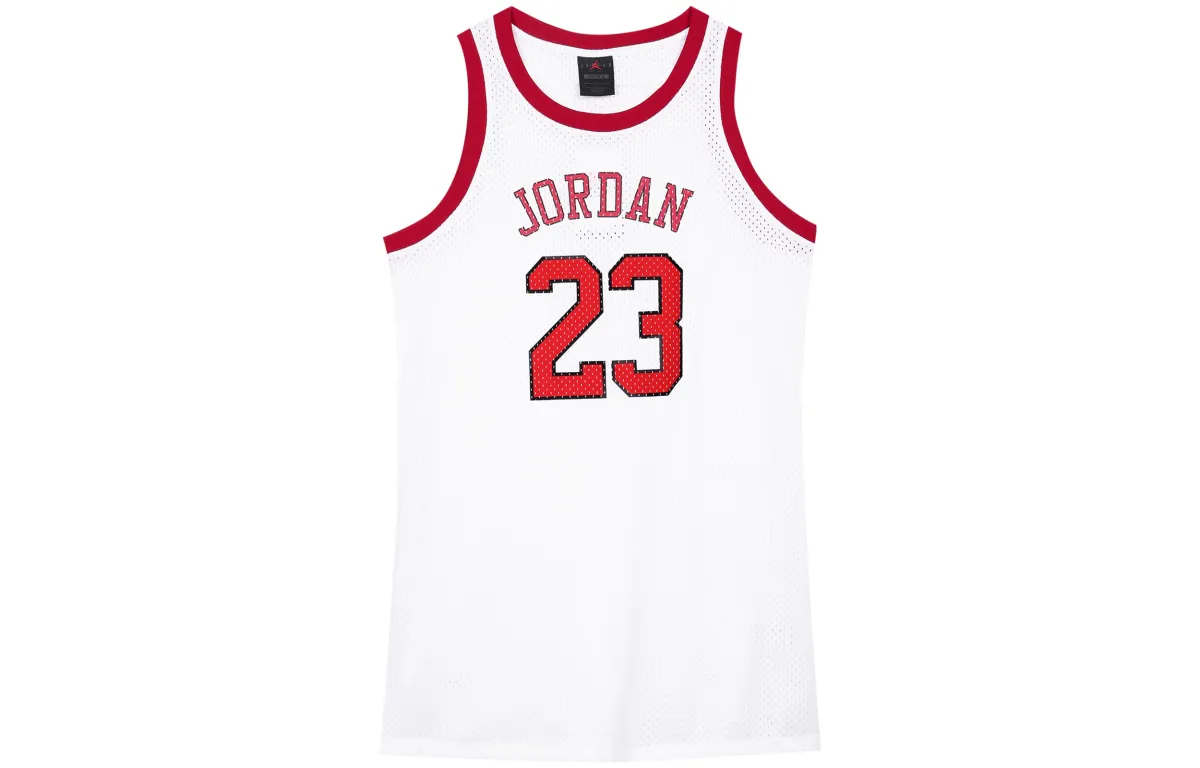 Jordan Women's Logo Print Sleeveless Dress White