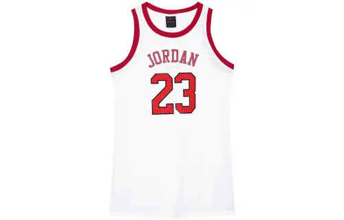 Jordan Women's Logo Print Sleeveless Dress White