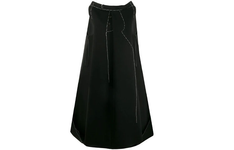 Maison Margiela Sleeveless Dresses Women's Black Boat Neck Moderate Long