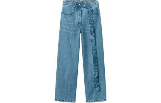 Alexander Wang Raver Wide Leg Belted Jeans