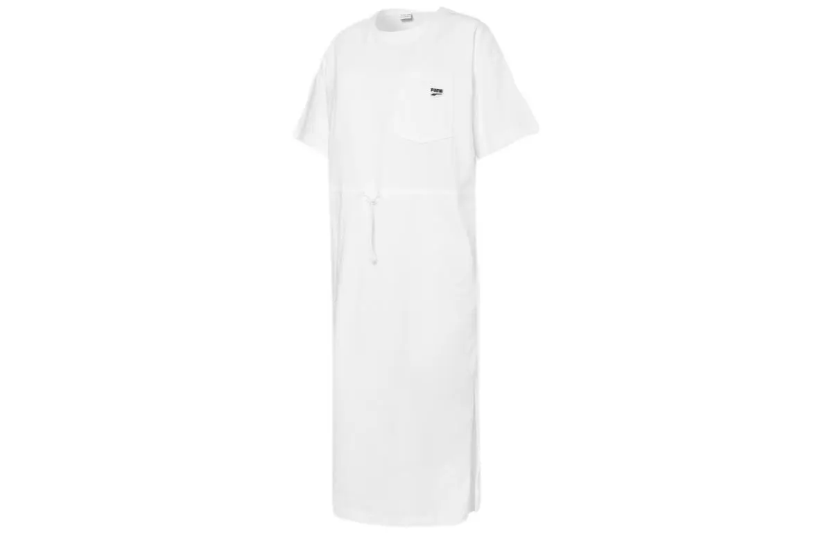 PUMA Short Sleeved Dress Women's White