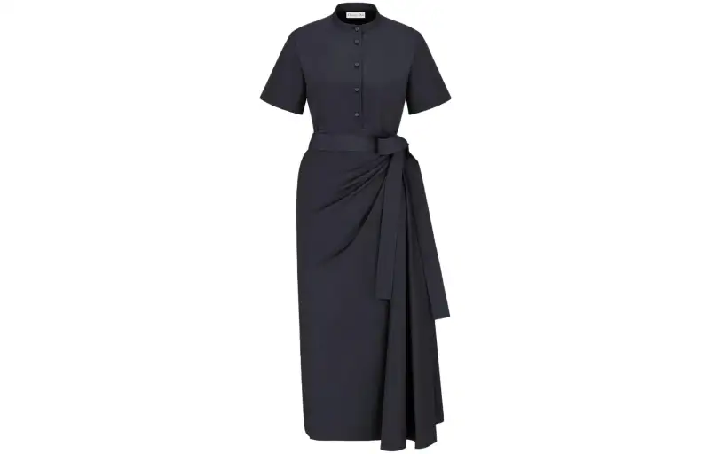 DIOR Short Sleeved Dress Women's Black