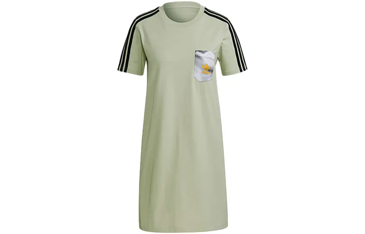 Adidas Originals Short Sleeved Dress Women's Green
