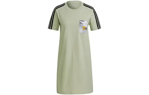 Adidas Originals Short Sleeved Dress Women's Green