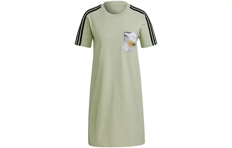 Adidas Originals Short Sleeved Dress Women's Green