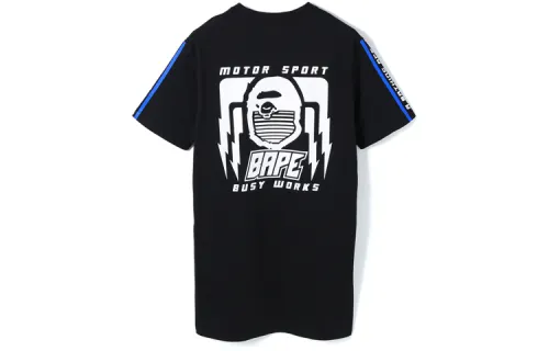 A BATHING APE Short Sleeved Dresses Women's Crew Neck