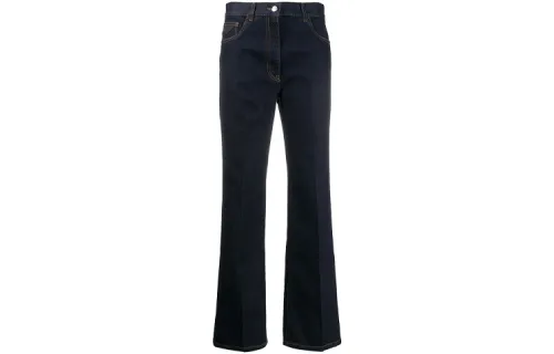 PRADA Jeans Women's Blue Moderate Flared Pants