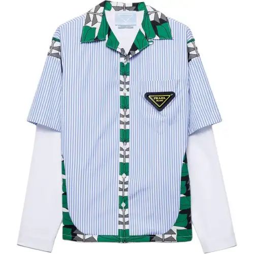 PRADA x Crypted NFT Shirt Men's Light Blue