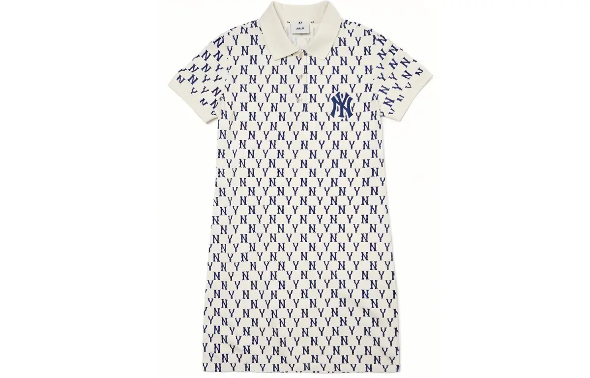 MLB Short Sleeved Dress Women's Cream