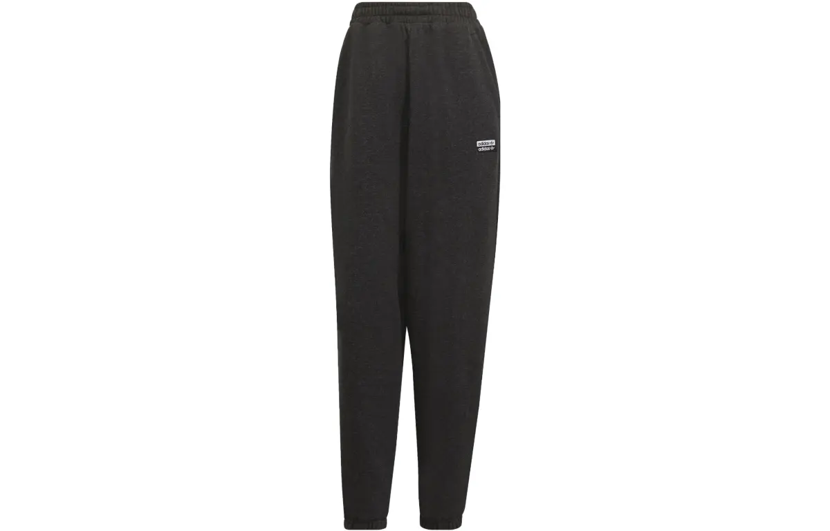 Adidas Originals Knitted Sweatpants Women's Black Moderate Cuffed Pants