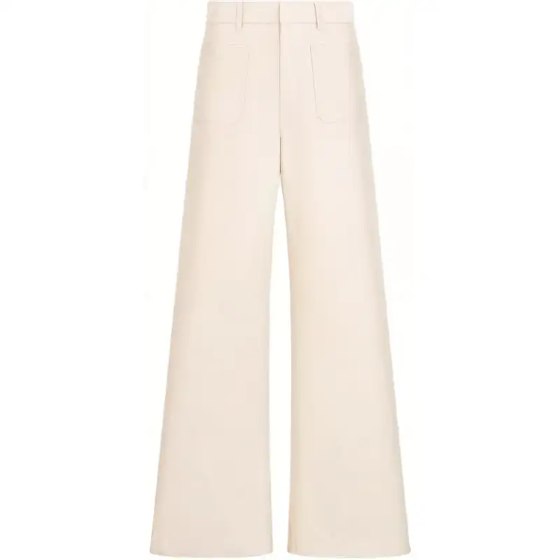 DIOR Jeans Women's Beige Moderate Flared Pants