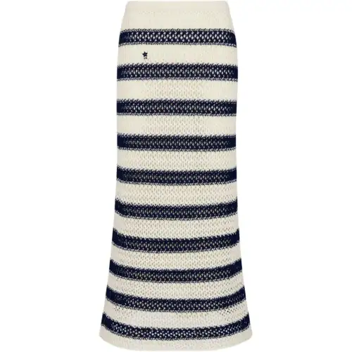 DIOR Knit Long Skirt Women's Beige