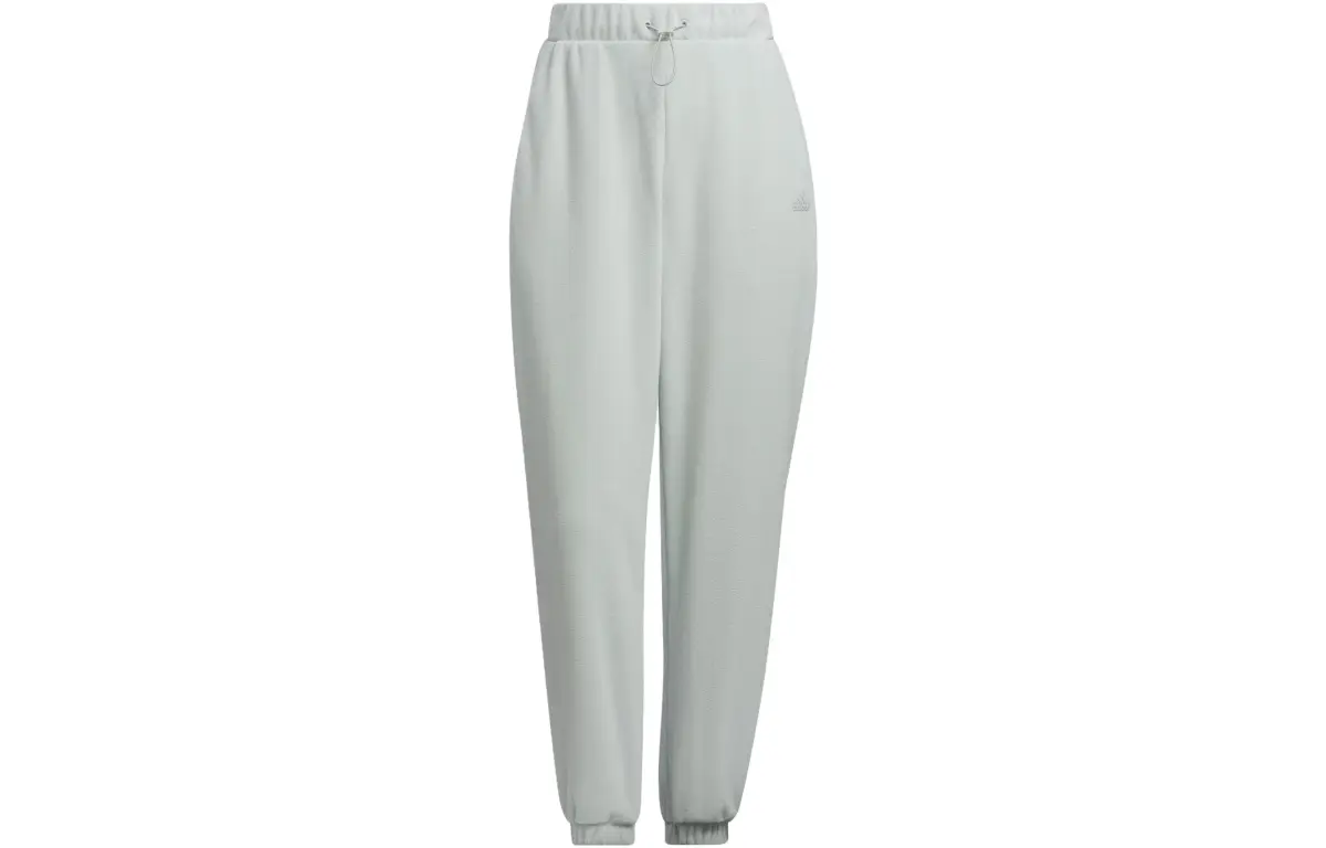 Adidas CITY ESCAPE Knitted Sweatpants Women's Silver Gray Moderate Cuffed Pants