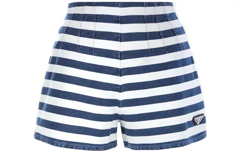 PRADA SS22 Casual Shorts Women's Blue