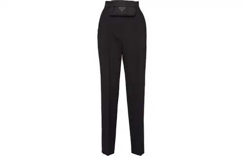 PRADA Suit Pants Women's Black Moderate Straight Fit Pants