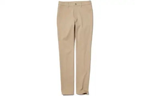 UNIQLO Casual Pants Women's Dark Beige Moderate Straight Fit Pants