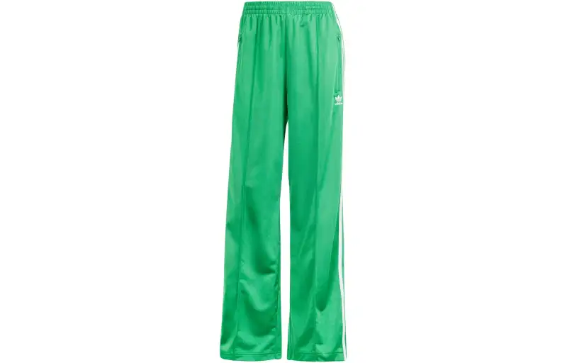 adidas originals Women's Adicolor Firebird Tech Wide Leg Track Pants Green