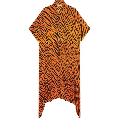 Balenciaga SS22 Short Sleeved Dress Women's Orange