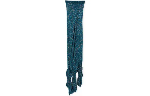 LOEWE Knit Long Skirts Women's Green Mid Length Bodycon Skirt