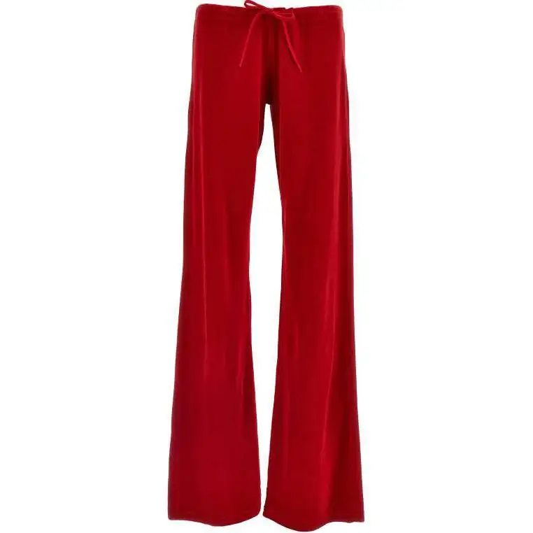 Balenciaga Distressed Drawstring Velvet Pants