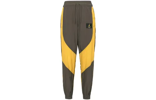 Jordan Knitted Sweatpants Women's Brown Yellow