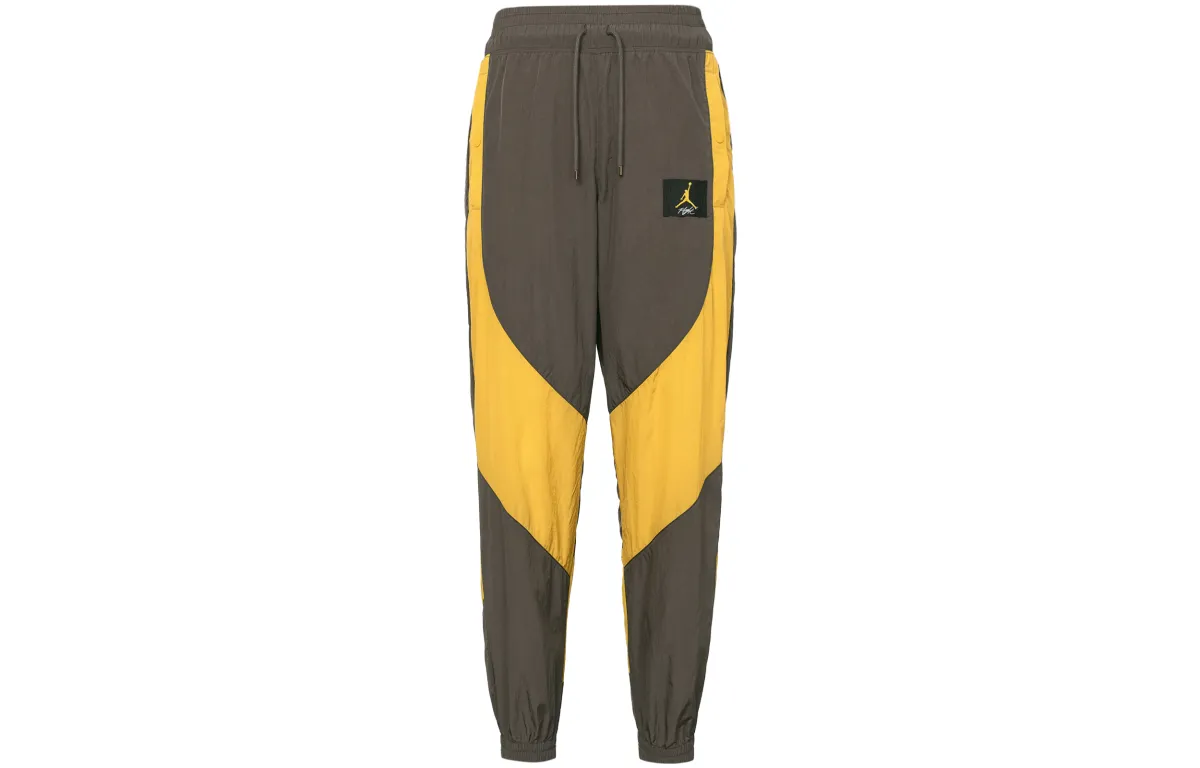 Jordan Knitted Sweatpants Women's Brown Yellow