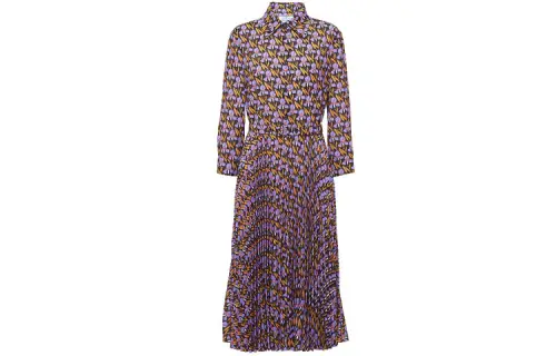 PRADA FW21 Long Sleeved Dress Women's Multicolor