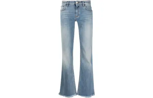Balenciaga Jeans Women's Blue Moderate Flared Pants