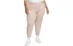 Nike Knitted Sweatpants Women's Lotus Color Moderate Cuffed Pants