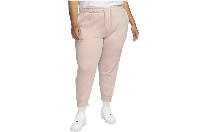 Nike Knitted Sweatpants Women's Lotus Color Moderate Cuffed Pants