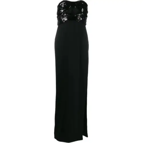 Saint Laurent sequin-embellished evening gown