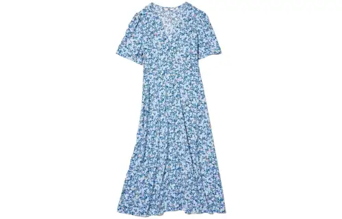 UNIQLO SS22 A line Skirt Dress Aqua Blue