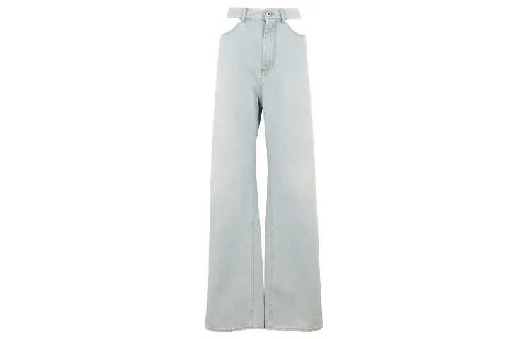 Maison Margiela High Waisted Wide Leg Jeans
